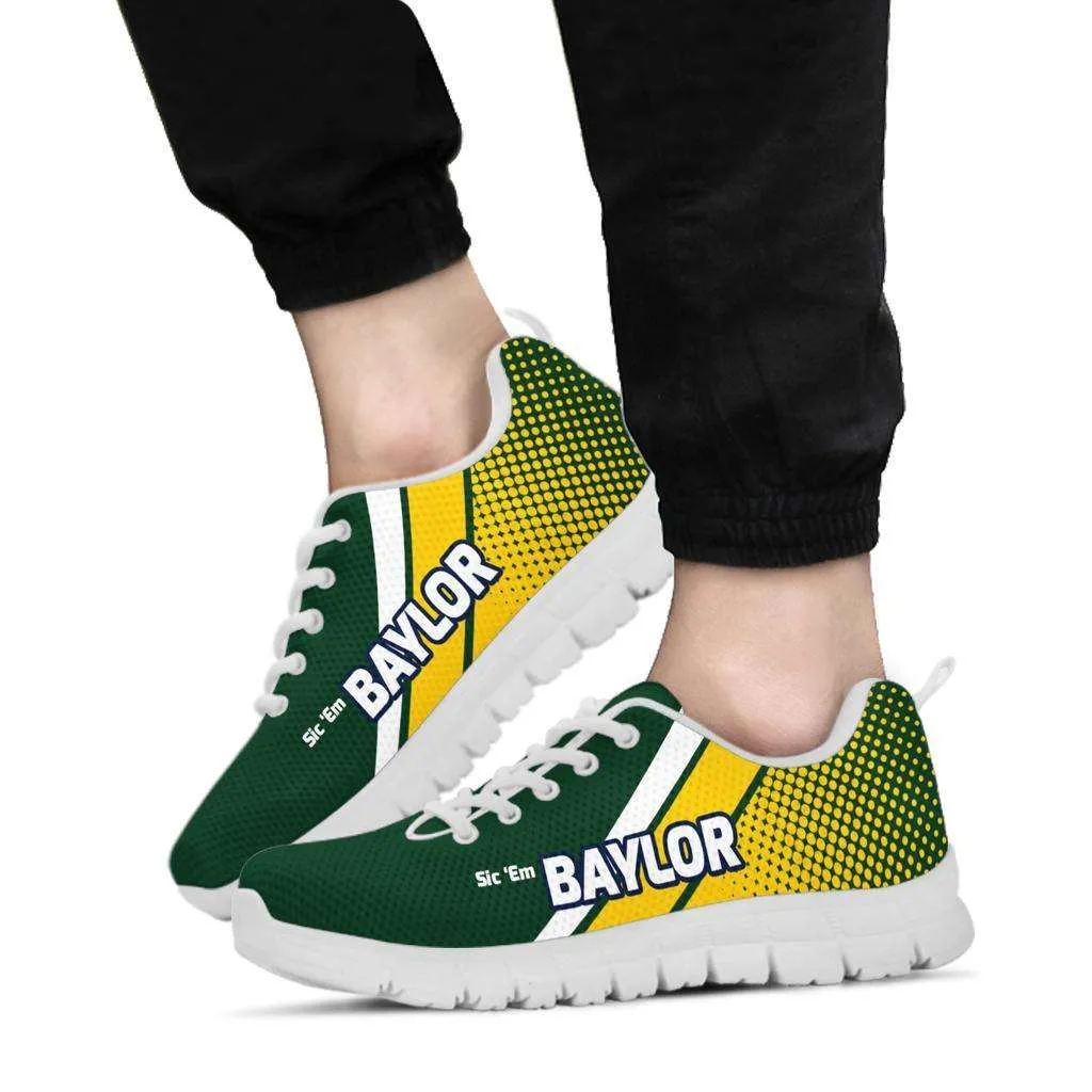 Baylor Sic 'Em Basketball Fan Breathable Mesh Fabric Running Shoes