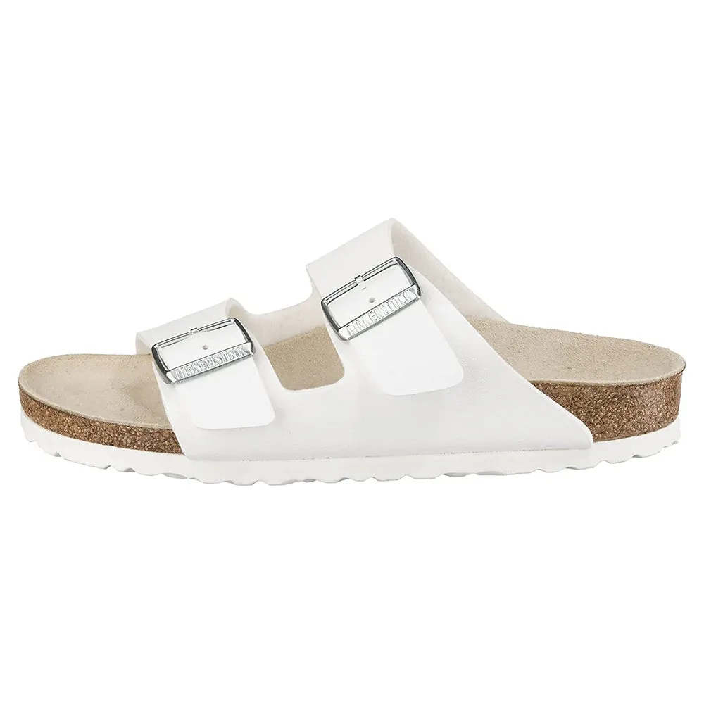 Birkenstock Unisex White Double Buckle Cork 37N Arizona Sandals - 51733-37
