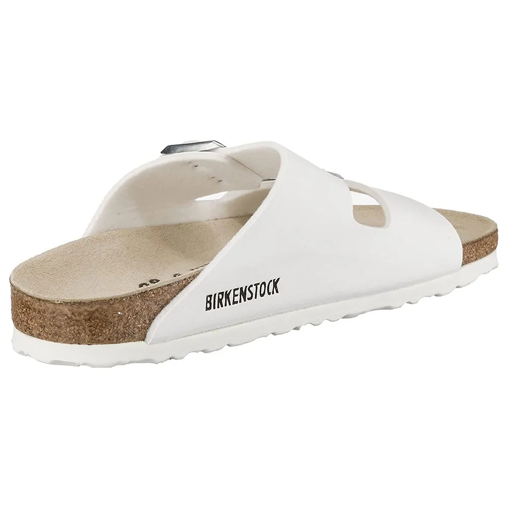 Birkenstock Unisex White Double Buckle Cork 37N Arizona Sandals - 51733-37