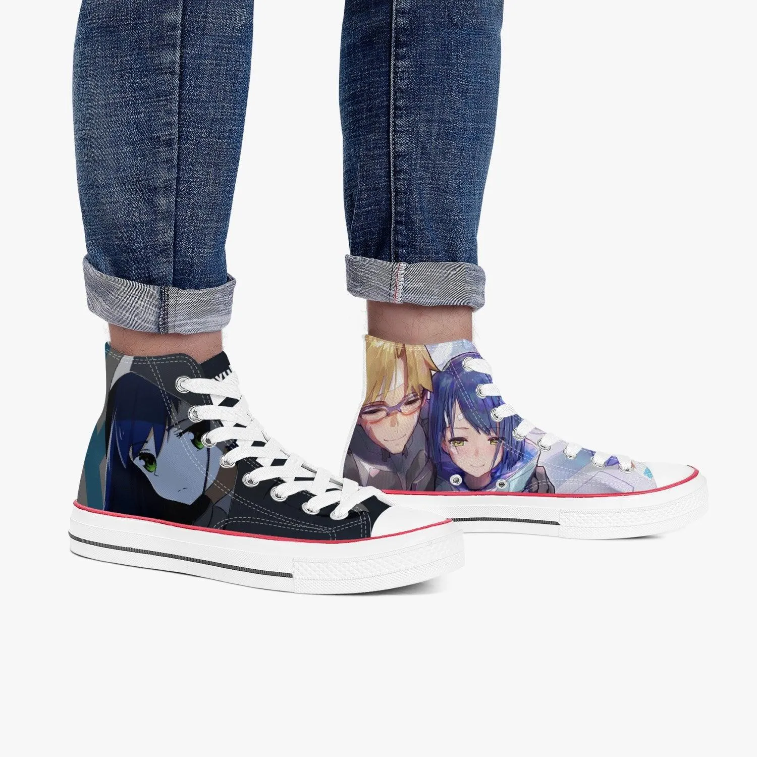 Darling in The Franxx Ichigo A-Star High White Anime Shoes