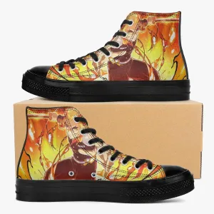 Demon Slayer Kyojuro rengoku A-Star High Anime Shoes