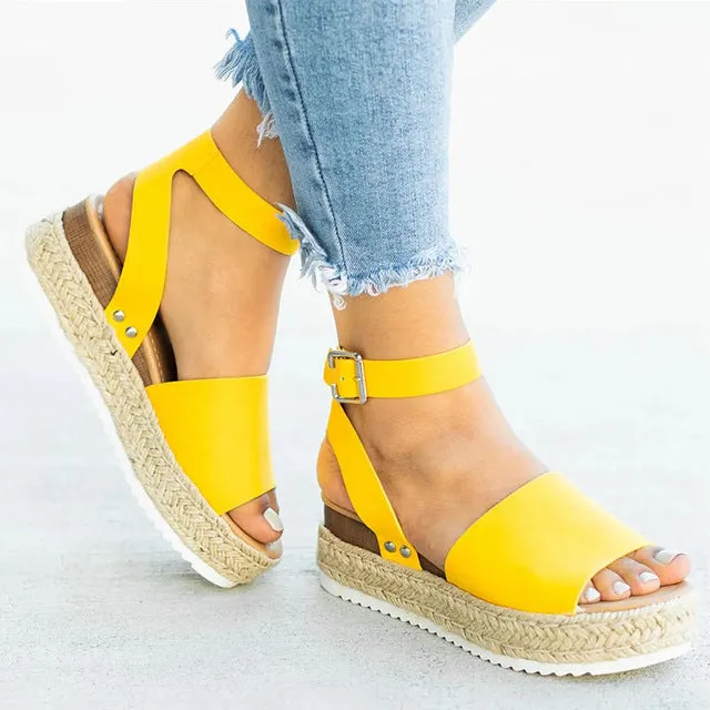 Flip Flop Chaussures Women Sandals Plus Size Wedges  Shoes 2019