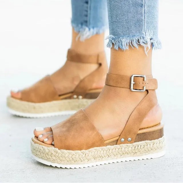 Flip Flop Chaussures Women Sandals Plus Size Wedges  Shoes 2019