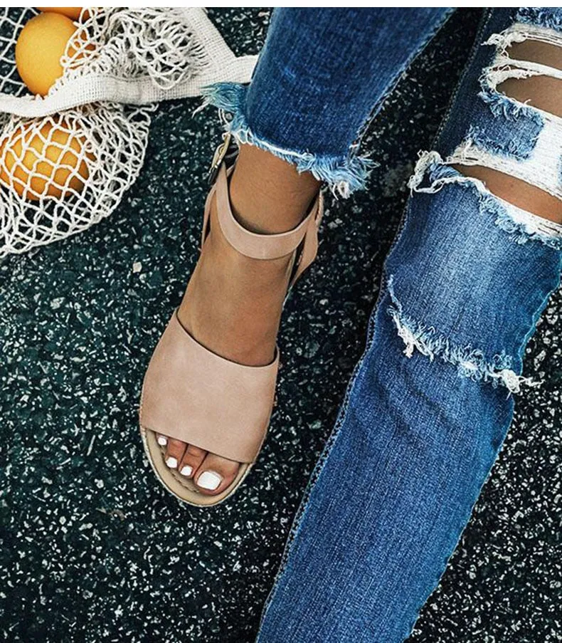 Flip Flop Chaussures Women Sandals Plus Size Wedges  Shoes 2019
