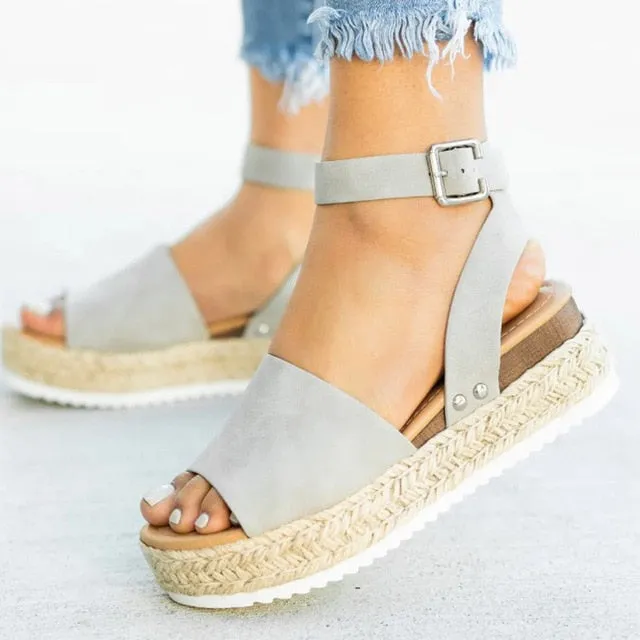 Flip Flop Chaussures Women Sandals Plus Size Wedges  Shoes 2019