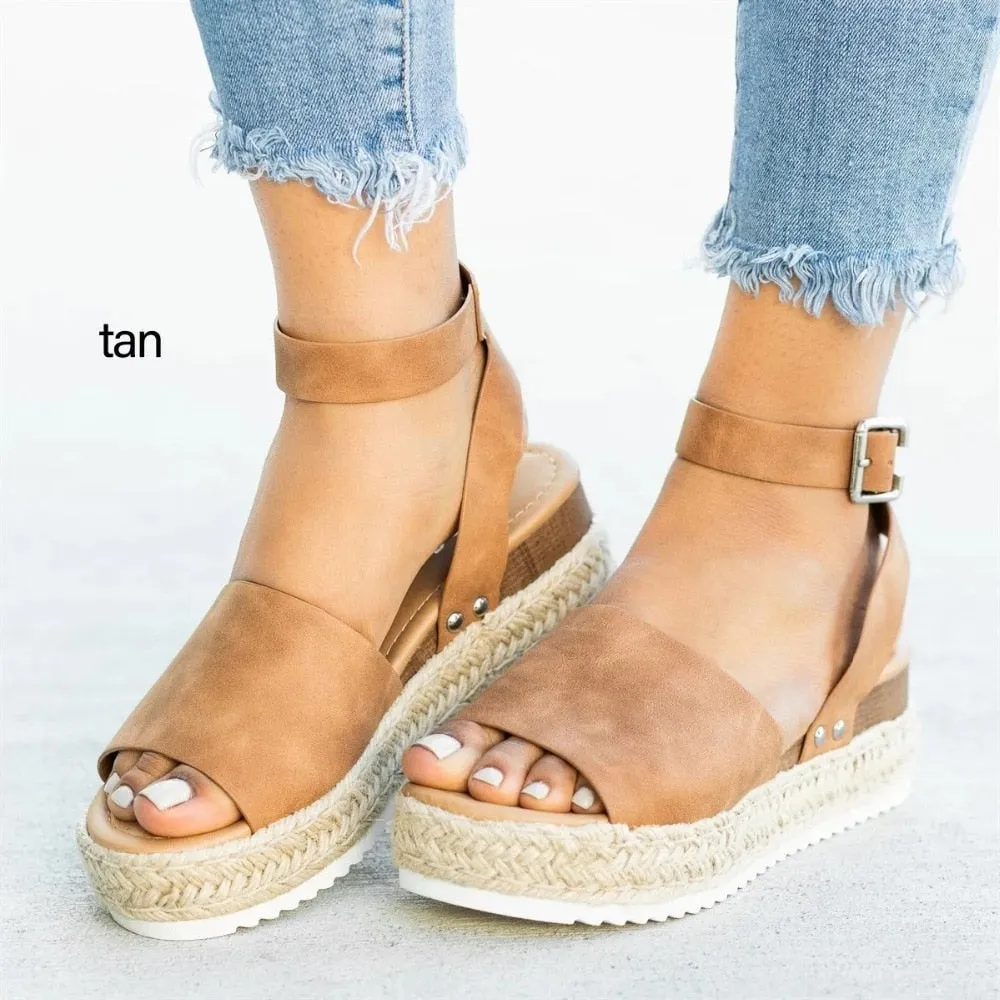 Flip Flop Chaussures Women Sandals Plus Size Wedges  Shoes 2019