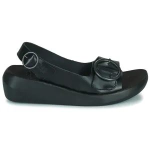 Fly London Berk754Fly Leather Women's Wedge Heel Sandals