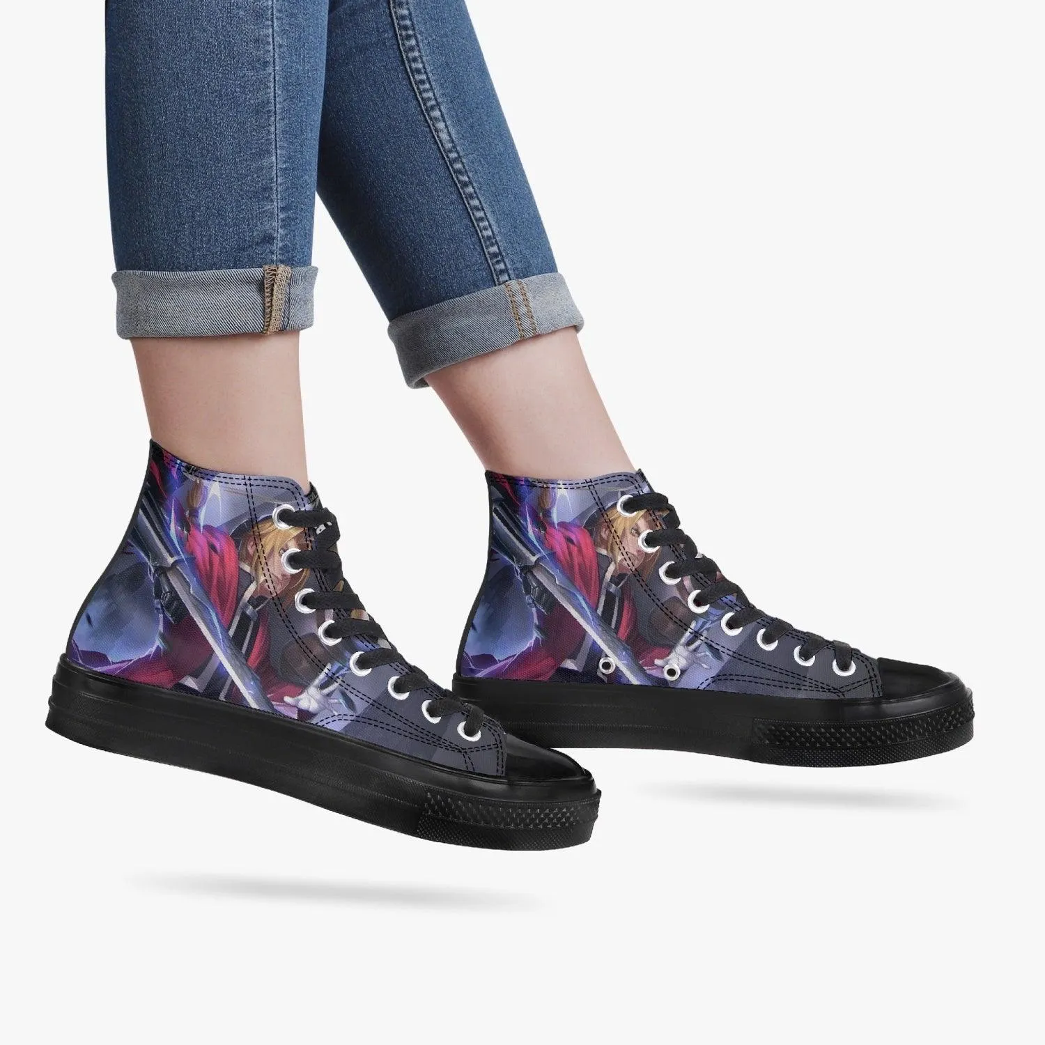 Fullmetal Alchemist Edward A-Star High Anime Shoes