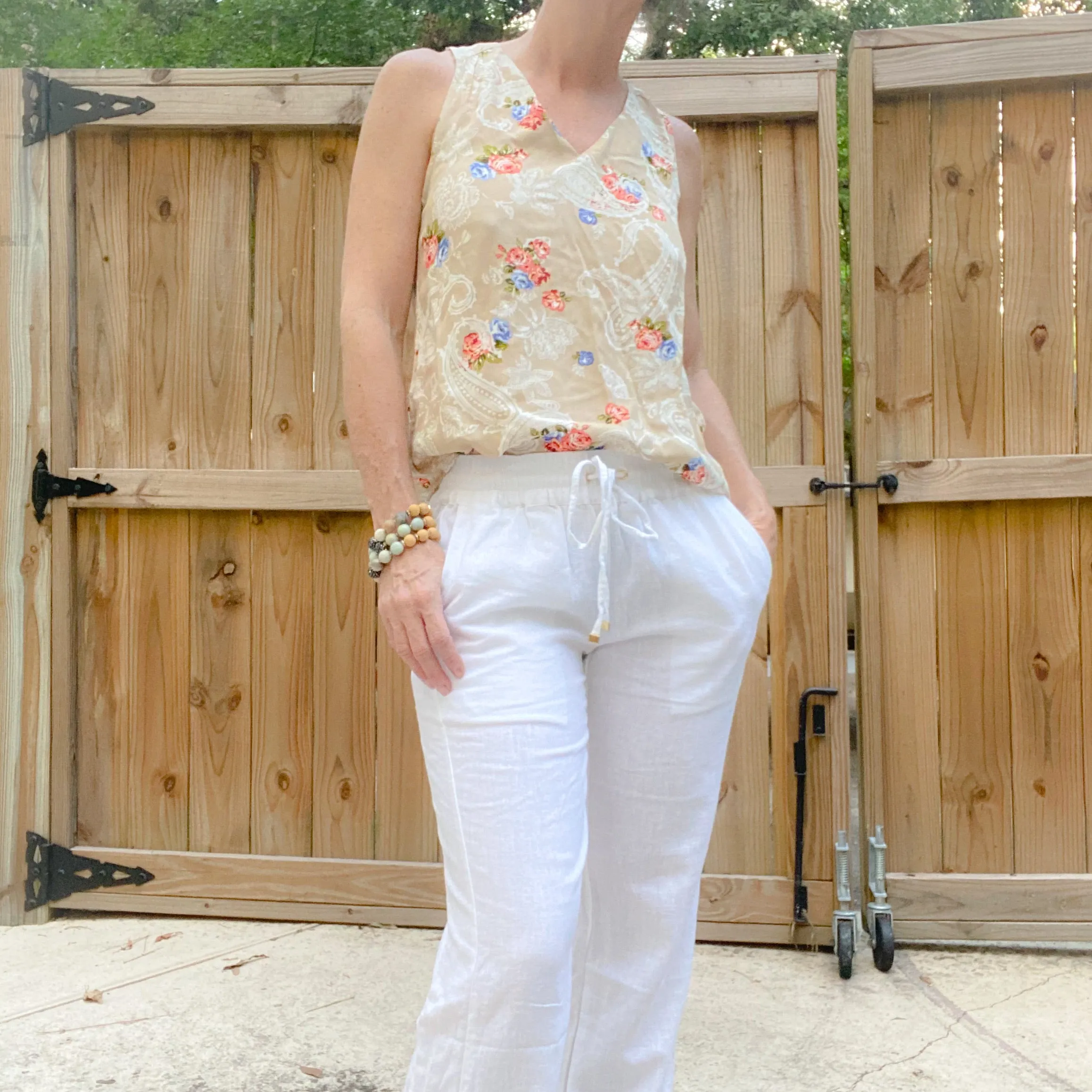 White Linen Pants
