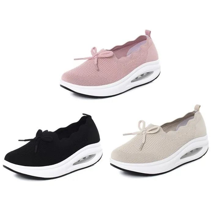 Women's Kiss My Toe Breathable Orthopedic Cushion Slip On Walking Shoes